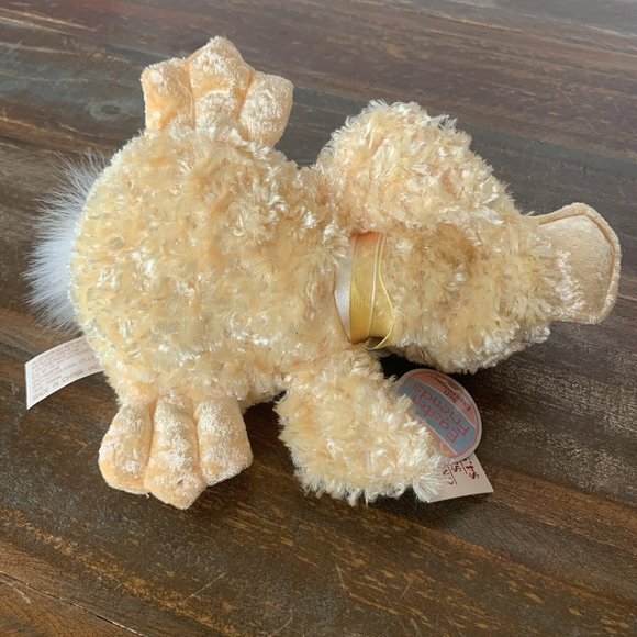 Dan Dee Soft Expressions Easter Friends Yellow Duck with Tags Bow Weighted Lovey - Picture 4 of 7